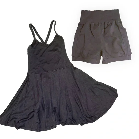 NEW Free People Good Karma Tennis Dress with Shorts [Set] - Picture 7 of 10